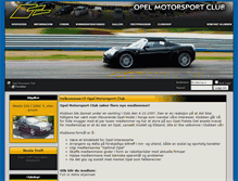 Tablet Screenshot of opelmotorsport.com